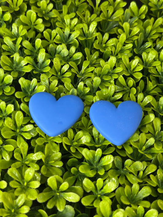 Blue Heart Flat Back