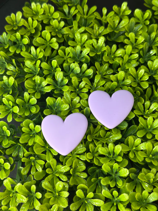 Light Purple Heart Flat Back