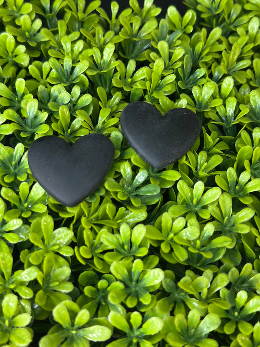 Black Heart Flat Back