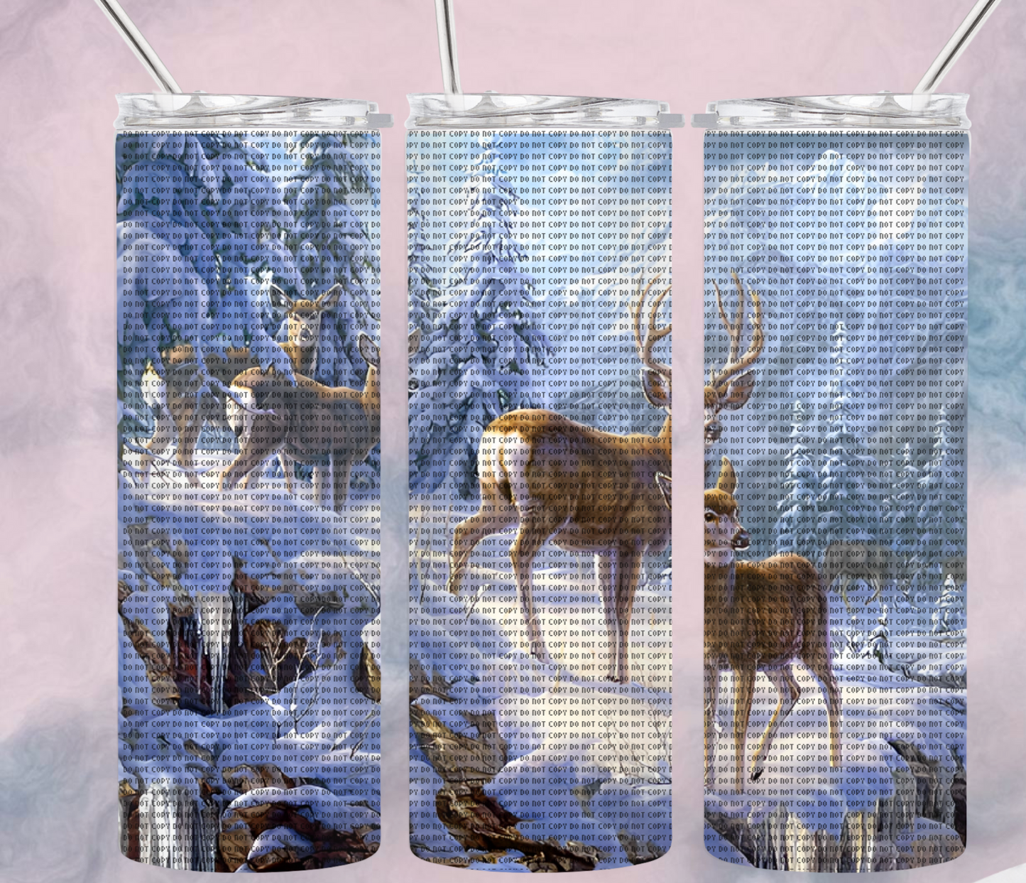 Snowy Deer